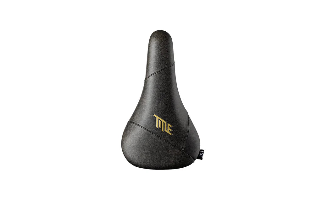Title JS1 Dirt jump mtb Saddle UK gold crackle