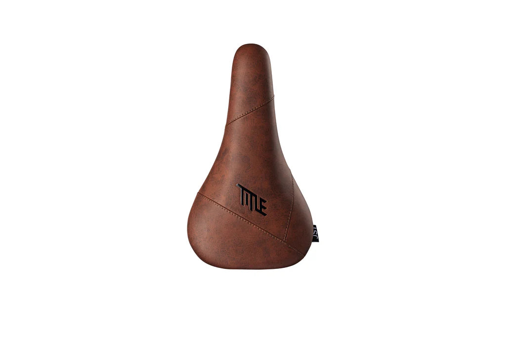Title JS1 Dirt jump mtb Saddle UK brown leather