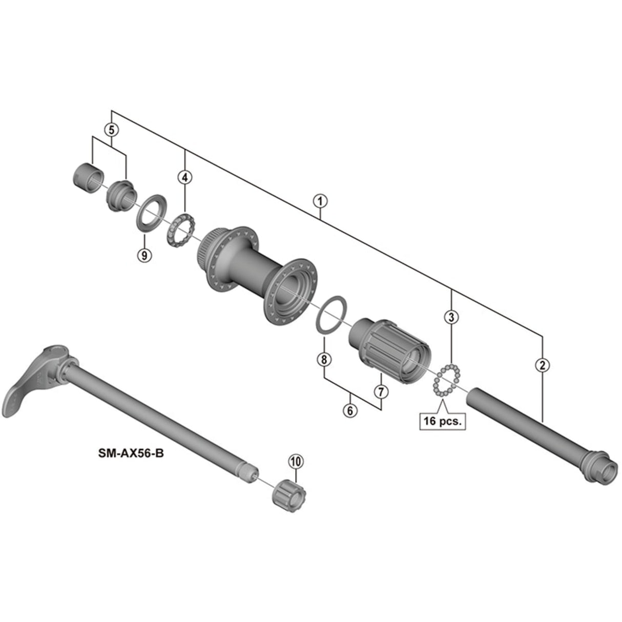 Shimano FH-MT400B Freehub Body