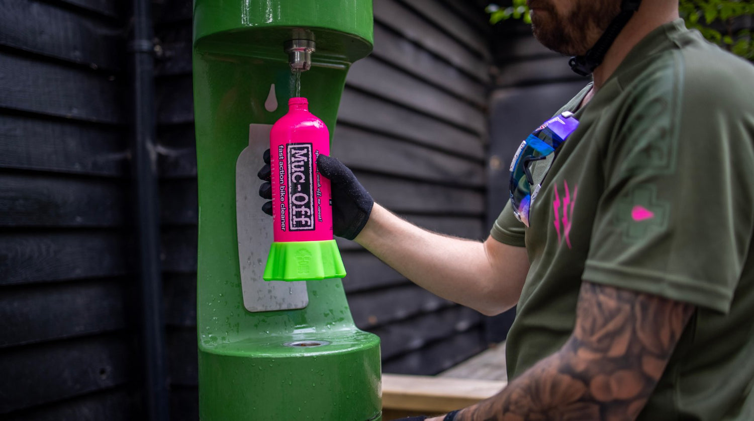 Muc-off bottle for life wheelie bike shop Poole Dorset