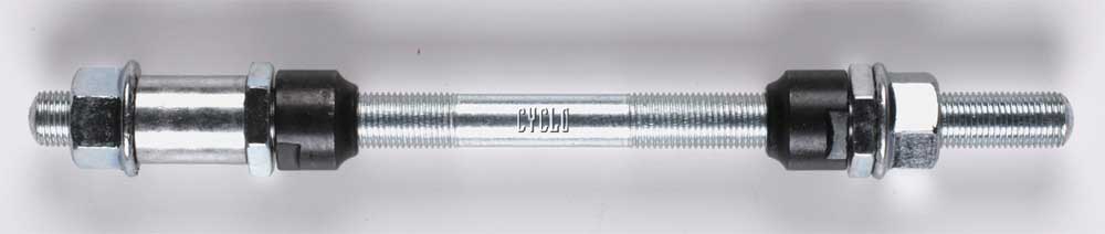 Weldtite Hub Spindle 9.5mm X 175mm Nutted Axle