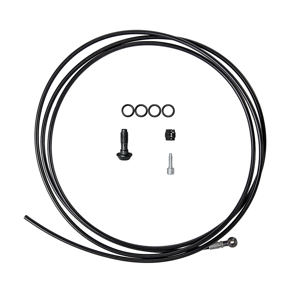 Magura Disc Brake Hose with Banjo - 90°, 2,500 mm