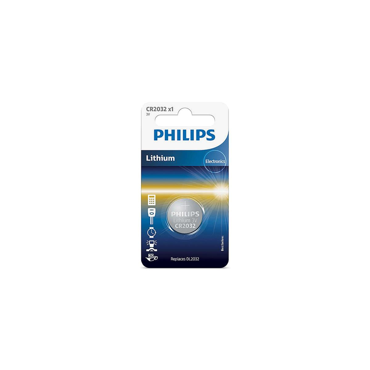 Philips Lithium 3V Battery CR2032