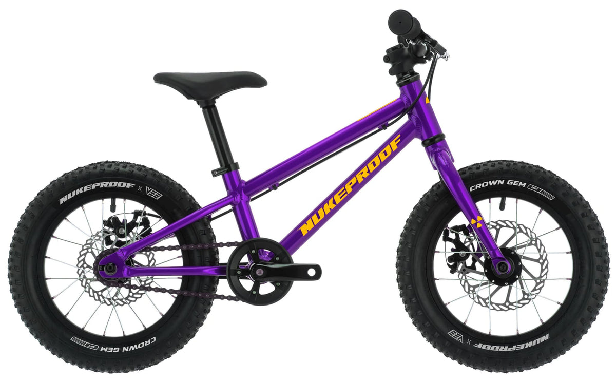 Nukeproof Tracker 14" kids bike in purple