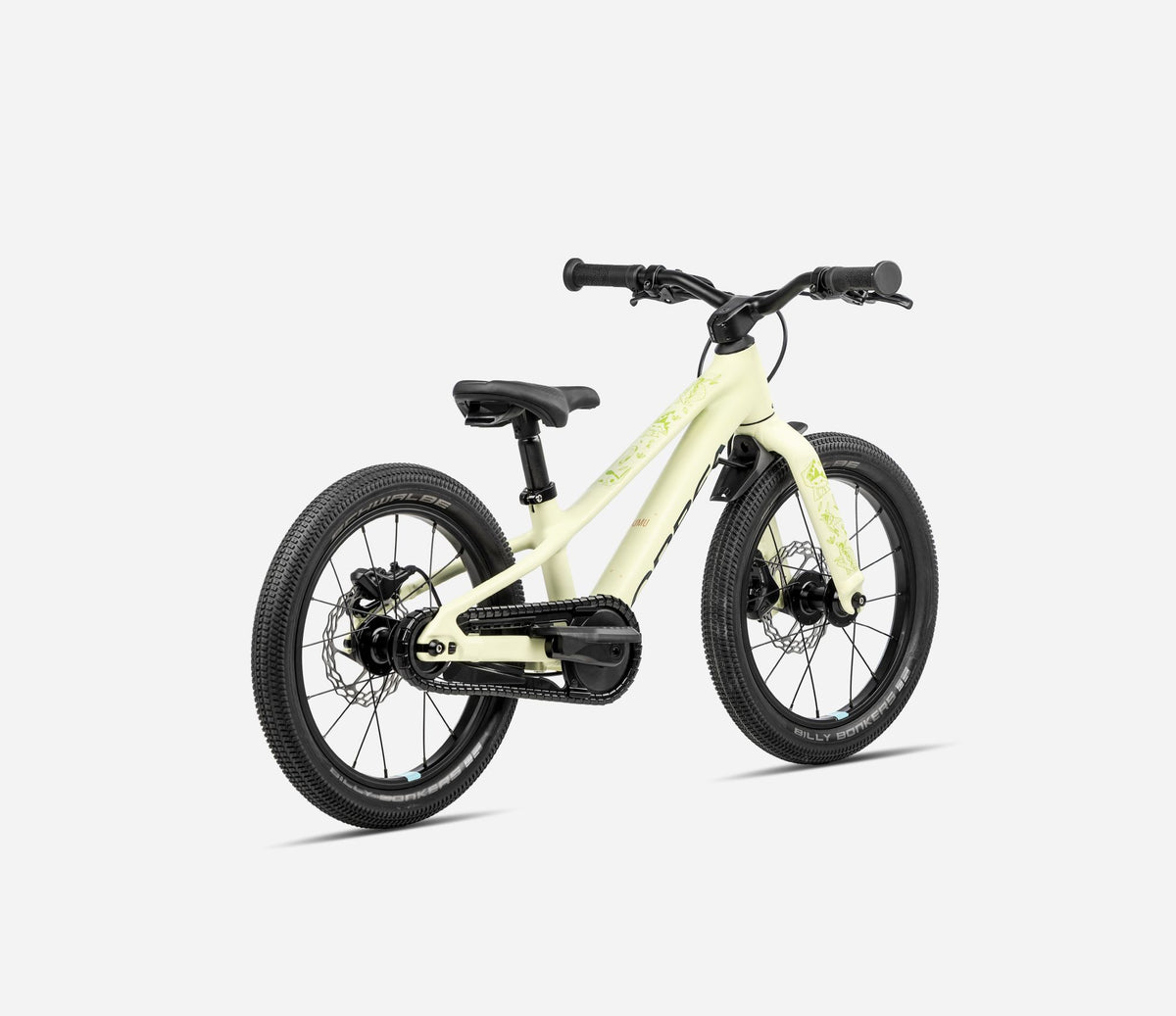 Orbea Kimu 16 inch kids balance pedal mountain bike uk dorset acid gum