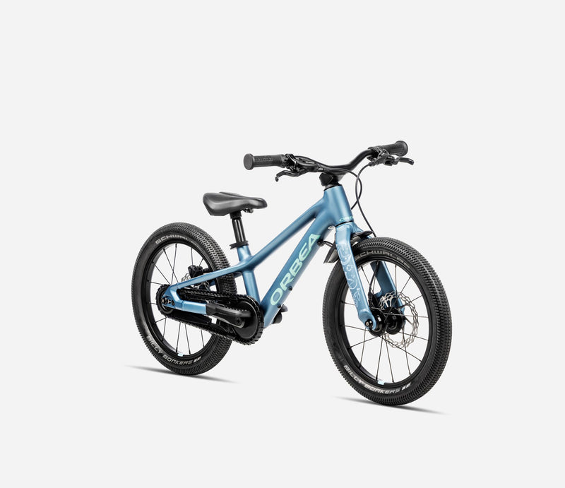 Orbea Kimu 16 inch kids balance pedal mountain bike uk dorset slate blue
