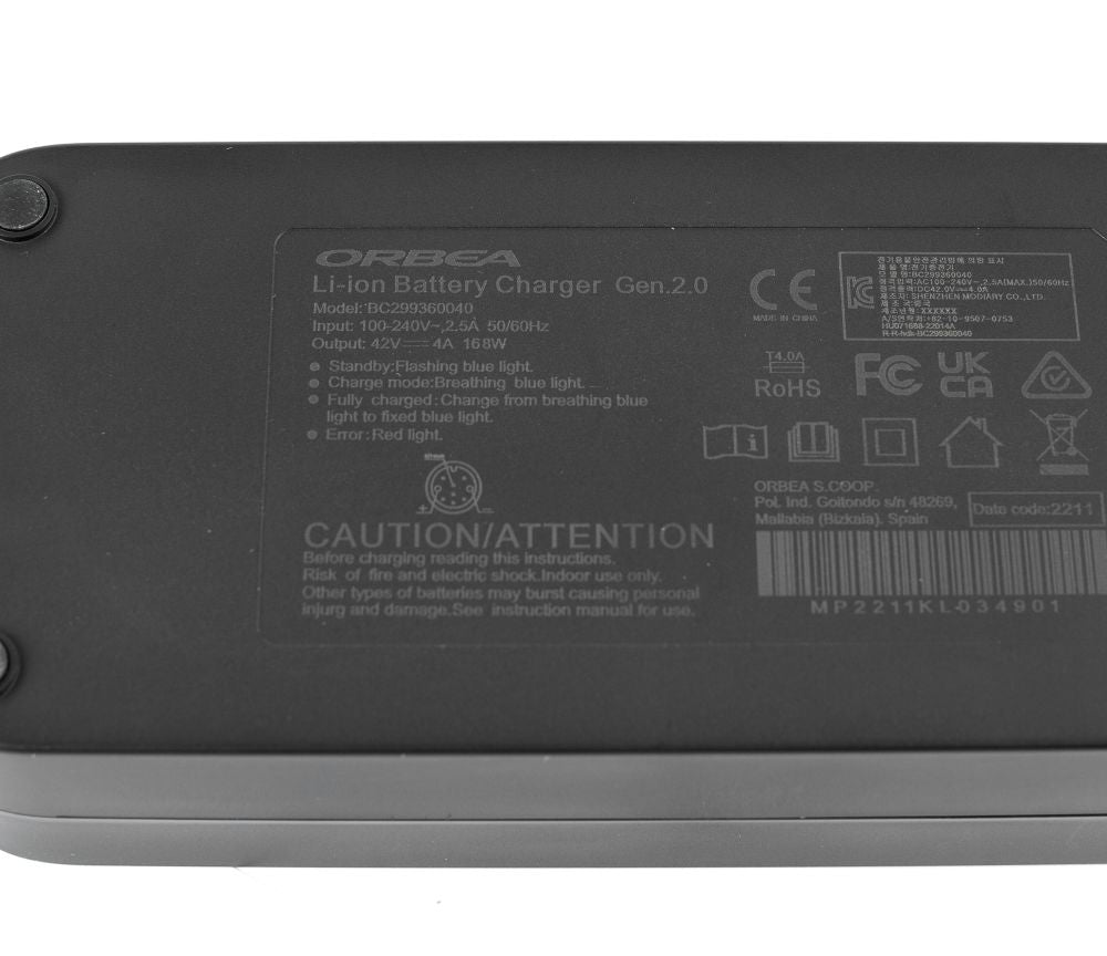 Orbea Smart Charger RS 4A-2A 42V Gen 2