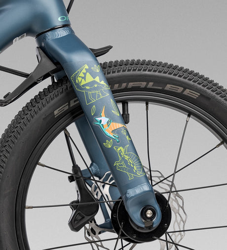 Orbea Kimu 16 inch kids balance pedal mountain bike uk dorset custom stickers