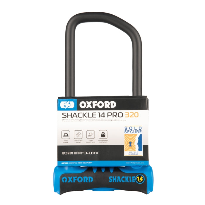 Oxford Shackle 14 Pro U-Lock – 177mm X 320mm