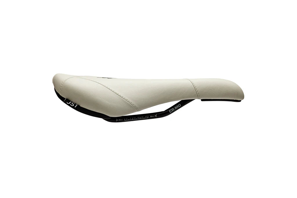 Title JS1 Dirt jump mtb Saddle UK white