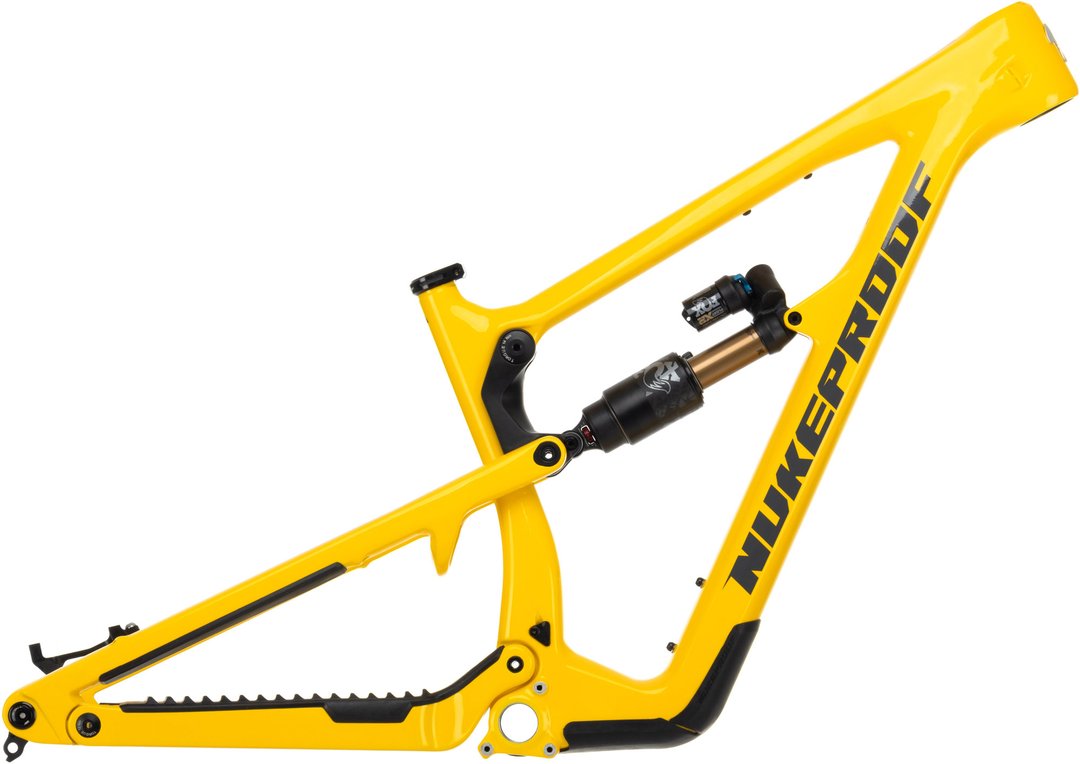 Nukeproof Mega 290 carbon yellow wheelie bike shop uk Nukeproof bikes dealer
